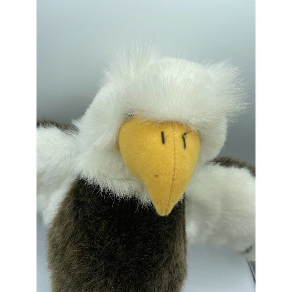 American Bald Eagle Plush Stuffed Animal Toy Vintage Bird Sugar Loaf 13" - Picture 2 of 10